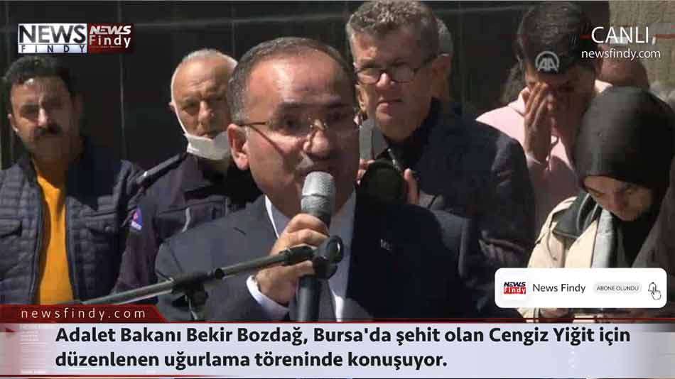 Adalet Bakanı Bozdağ, Bursa'daki terör saldırısına ilişkin açıklamalarda bulundu