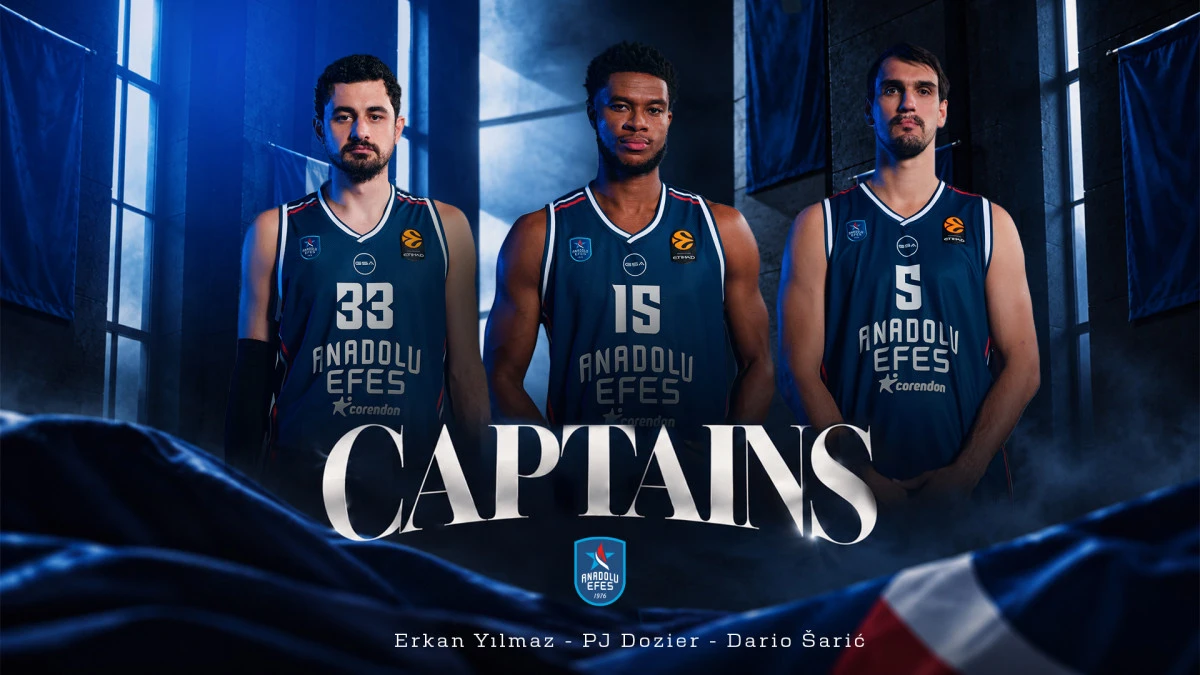Anadolu Efes&rsquo;te Takım Kaptanları A&ccedil;ıklandı: Erkan Yılmaz, P.J. Dozier Ve Dario Saric G&ouml;rev Başında!