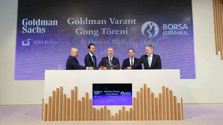 Borsa İstanbul’da Gong, Goldman Varant için çaldı 