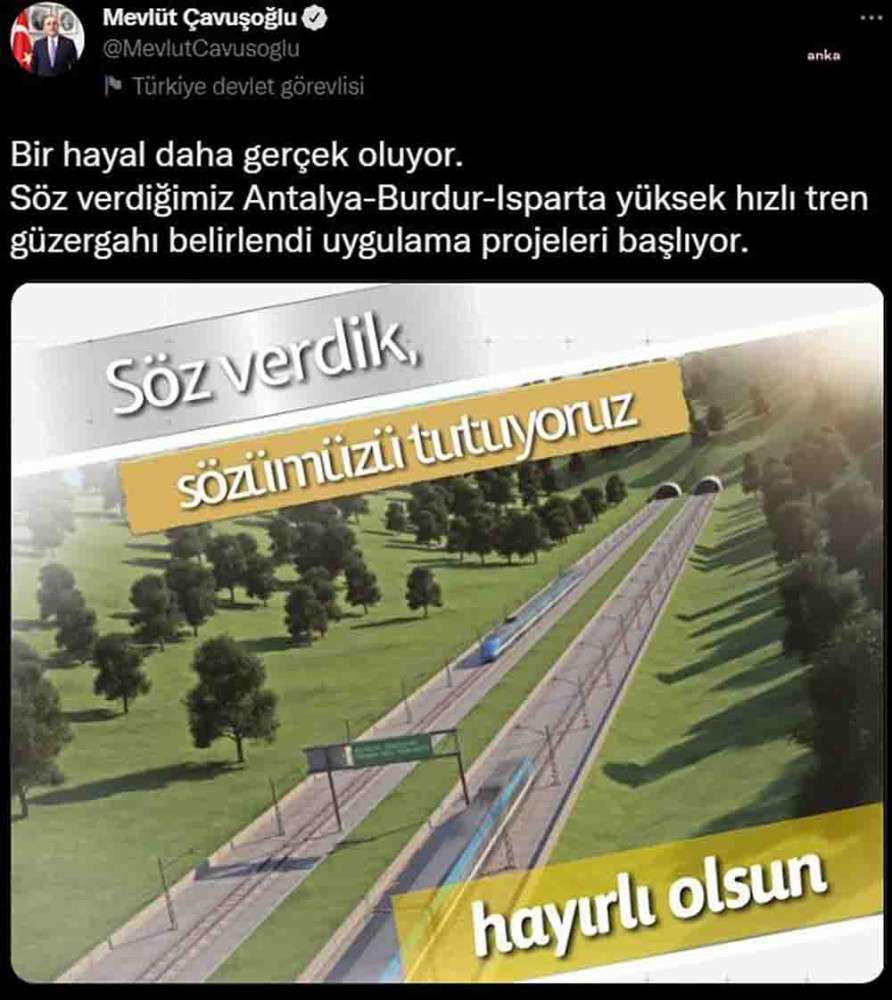 Burdur’a verilen hızlı tren sözünün halen yerine getirilmediğini açıkladı 