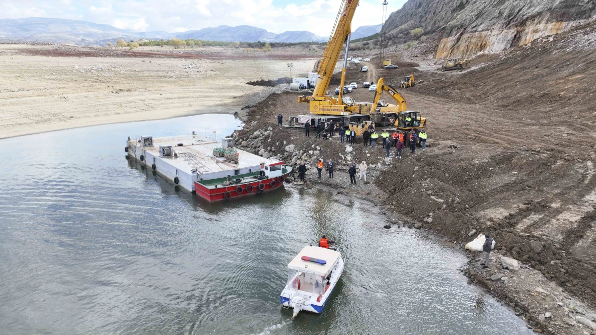 Çamlıdere Barajı’nda “Yüzer Pompa” Sisteminde Sona Yaklaşıldı