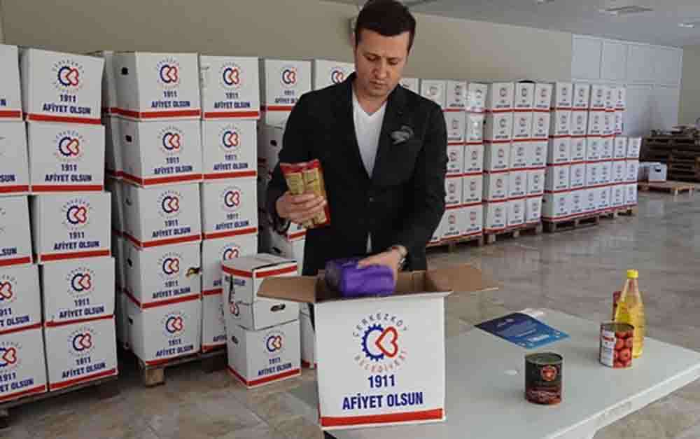 Çerkezköy Belediyesi komşu paketle 13 bin aileye ramazan kolisi ulaştıracak