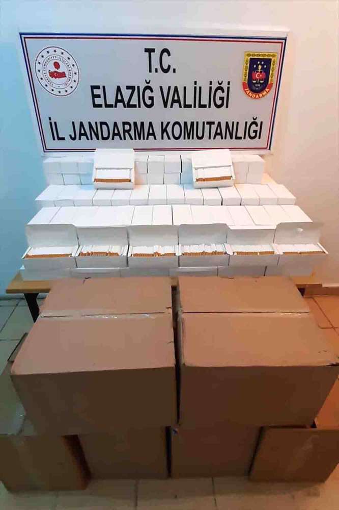 Elazığ'da 40 bin kaçak makaron ele geçirildi