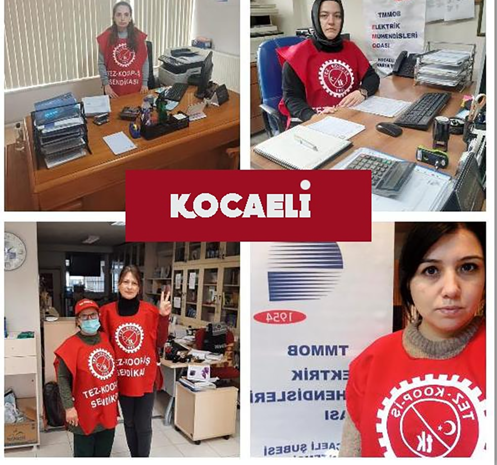 Elektrik Mühendisleri Odası Kocaeli Şubesi sendikalı 5 işçinin iş akdine son verme kararı aldı. 