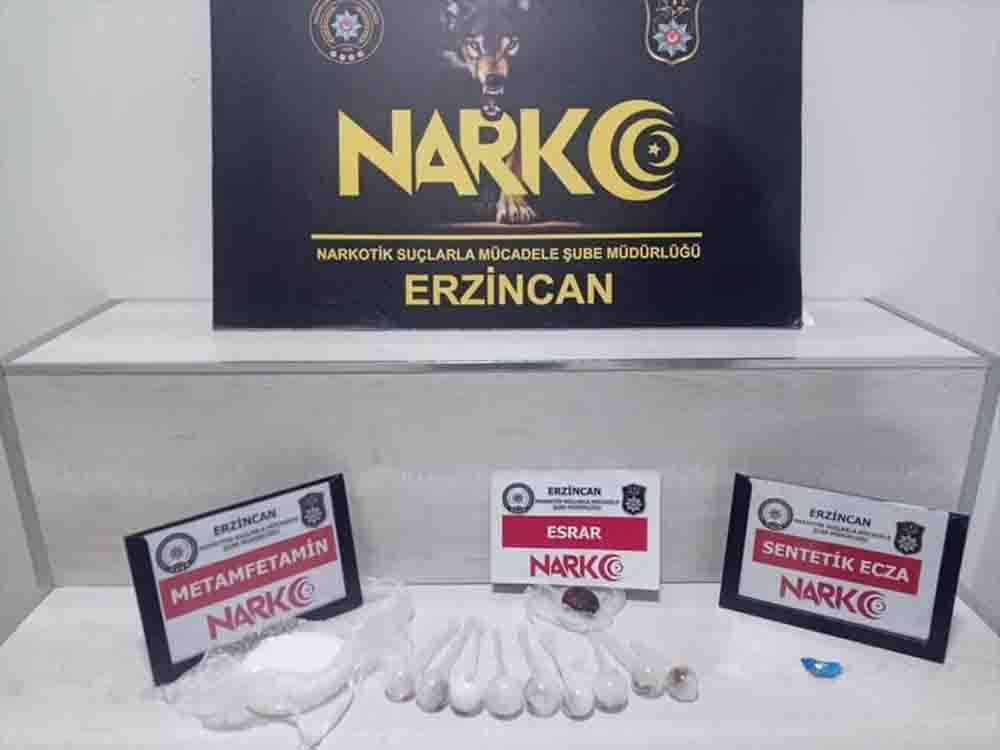 Erzincan'da uyuşturucu operasyonunda 1 kişi tutuklandı