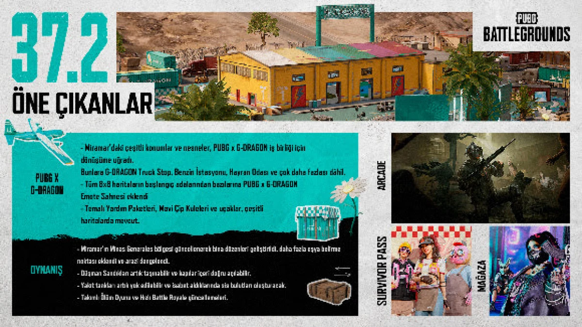 G-DRAGON, PUBG Evrenine Katıldı: 37.2 Güncellemesi Yayında