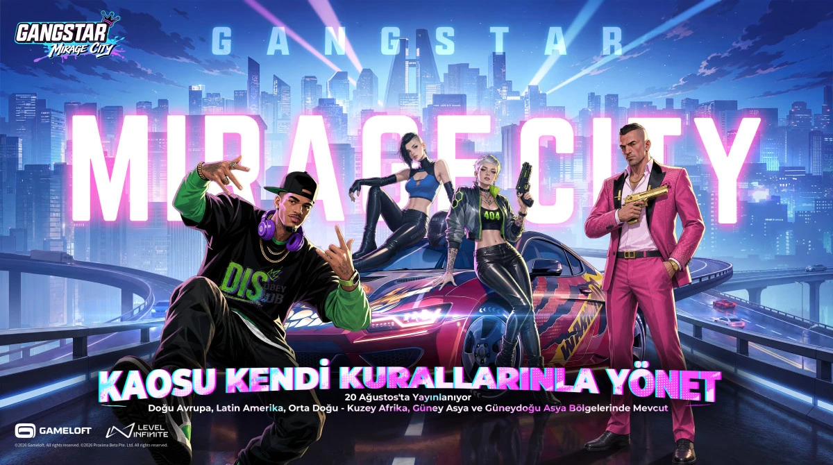 Gameloft'tan Efsane Geri D&ouml;n&uuml;ş: Gangstar Mirage City İ&ccedil;in &Ouml;n Kayıtlar Resmen Başladı!