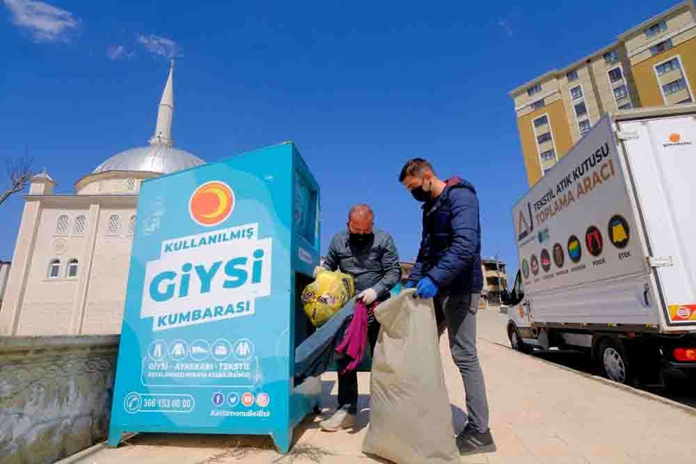 Giysi kumbarasıyla 71 bin 220 kilogram tekstil ürünü geri dönüşüme kazandırıldı