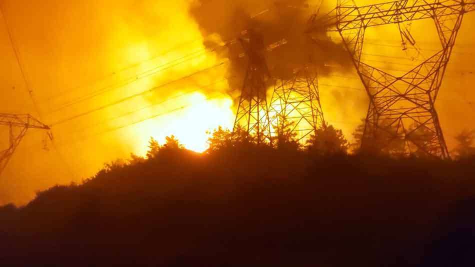 Hatay'da ormanlık alanda yangın
