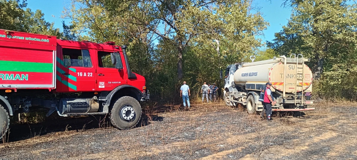 Jandarmanın dikkati faciayı önledi! Yangın büyümeden kontrol altına alındı