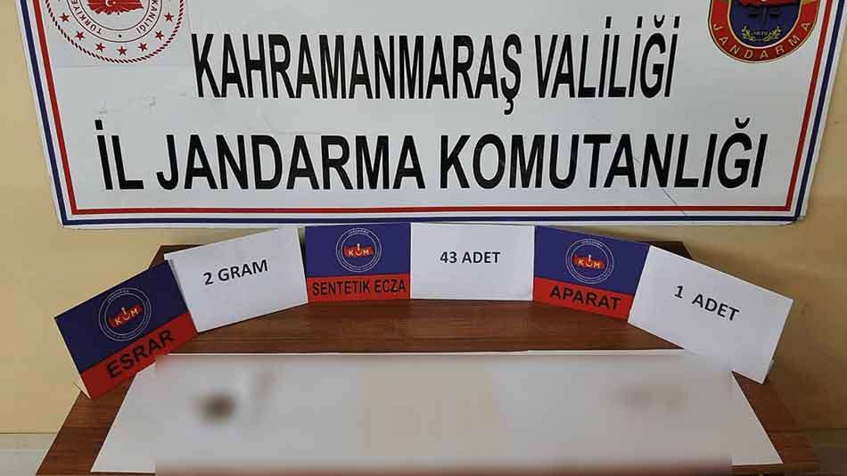 Kahramanmaraş'ta uyuşturucu operasyonlarında 3 şüpheli yakalandı