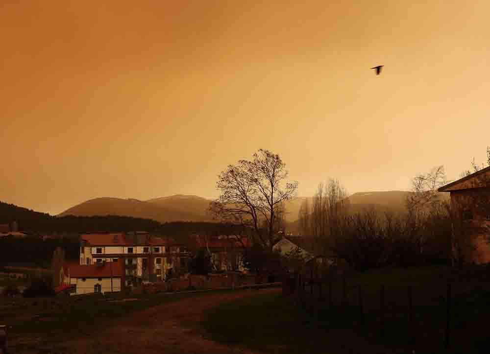 Kars'ta toz taşınımı etkili oldu