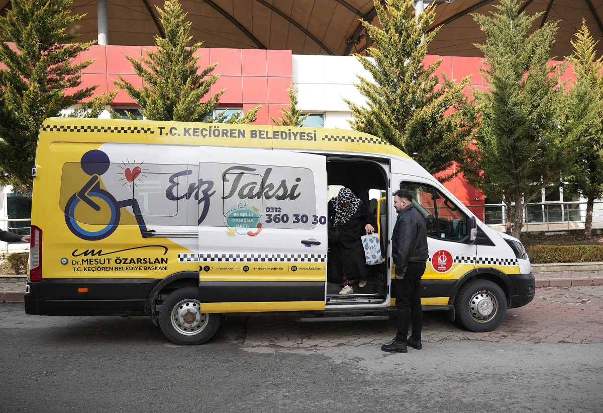 Ke&ccedil;i&ouml;ren Belediyesi&rsquo;nden Engelli Bireylere &Uuml;cretsiz Engelsiz Taksi Hizmeti