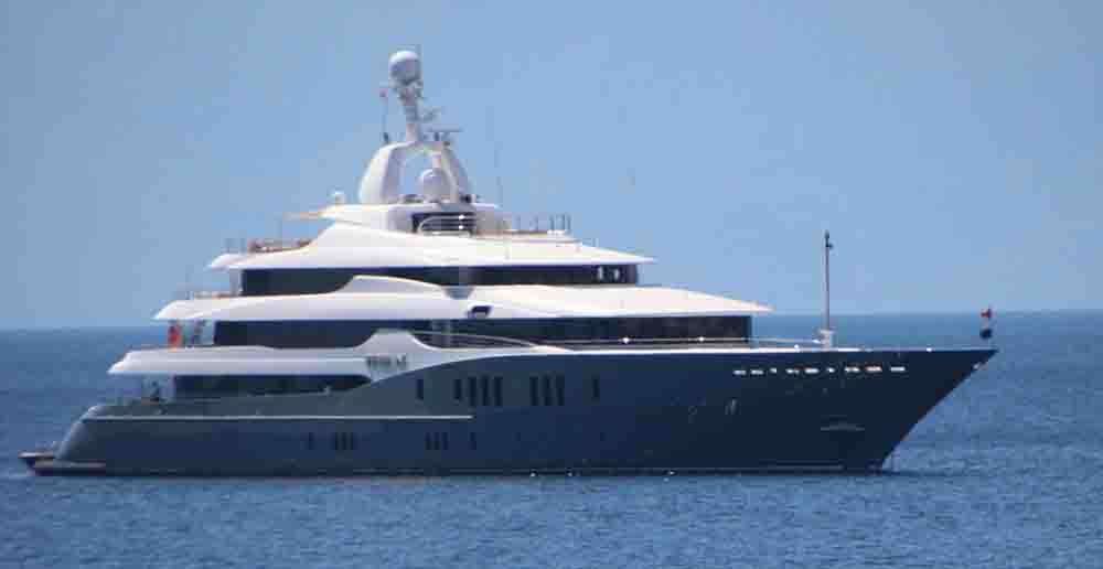 Mega yat Titan  Bodrum'a geldi 