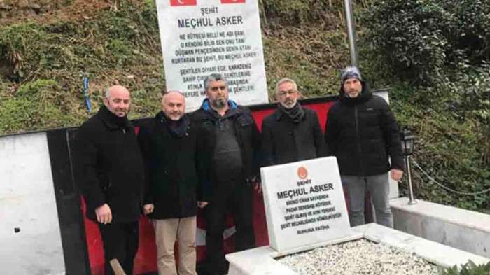 Rize nin Pazar ilçesinde  meçhul asker anıtına ziyaret 