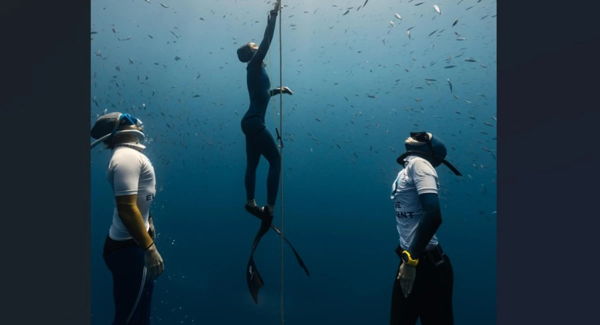 Şahika Ercümen'den Cumhuriyet ve Gazze İçin Rekor Dalışı