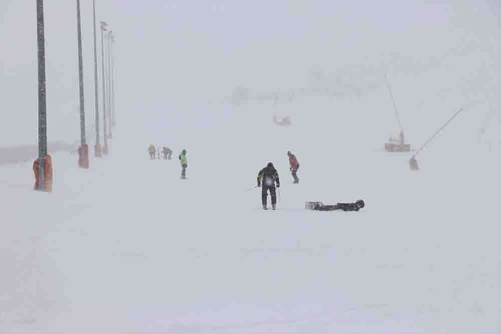 Sivas ta Yıldız Dağında kar kalınlığı 145cm ulaştı 