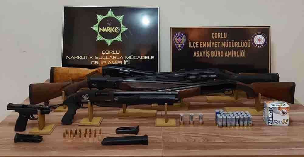 Tekirdağ'da asayiş operasyonunda 12 şüpheli  gözaltına alındı 