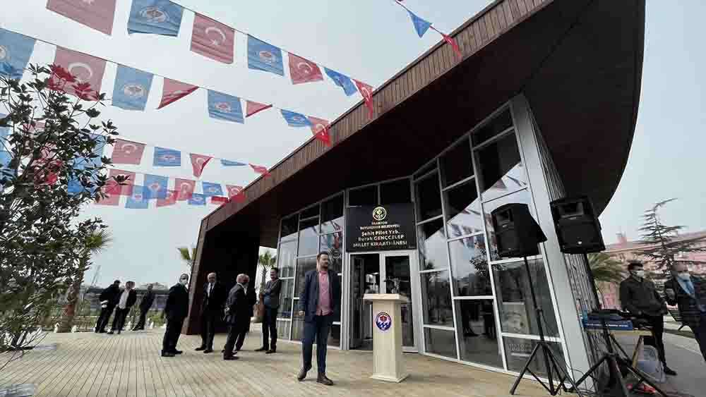 Trabzon'da şehit yüzbaşı Burak Gençcelep'in ismi millet kıraathanesine verildi 