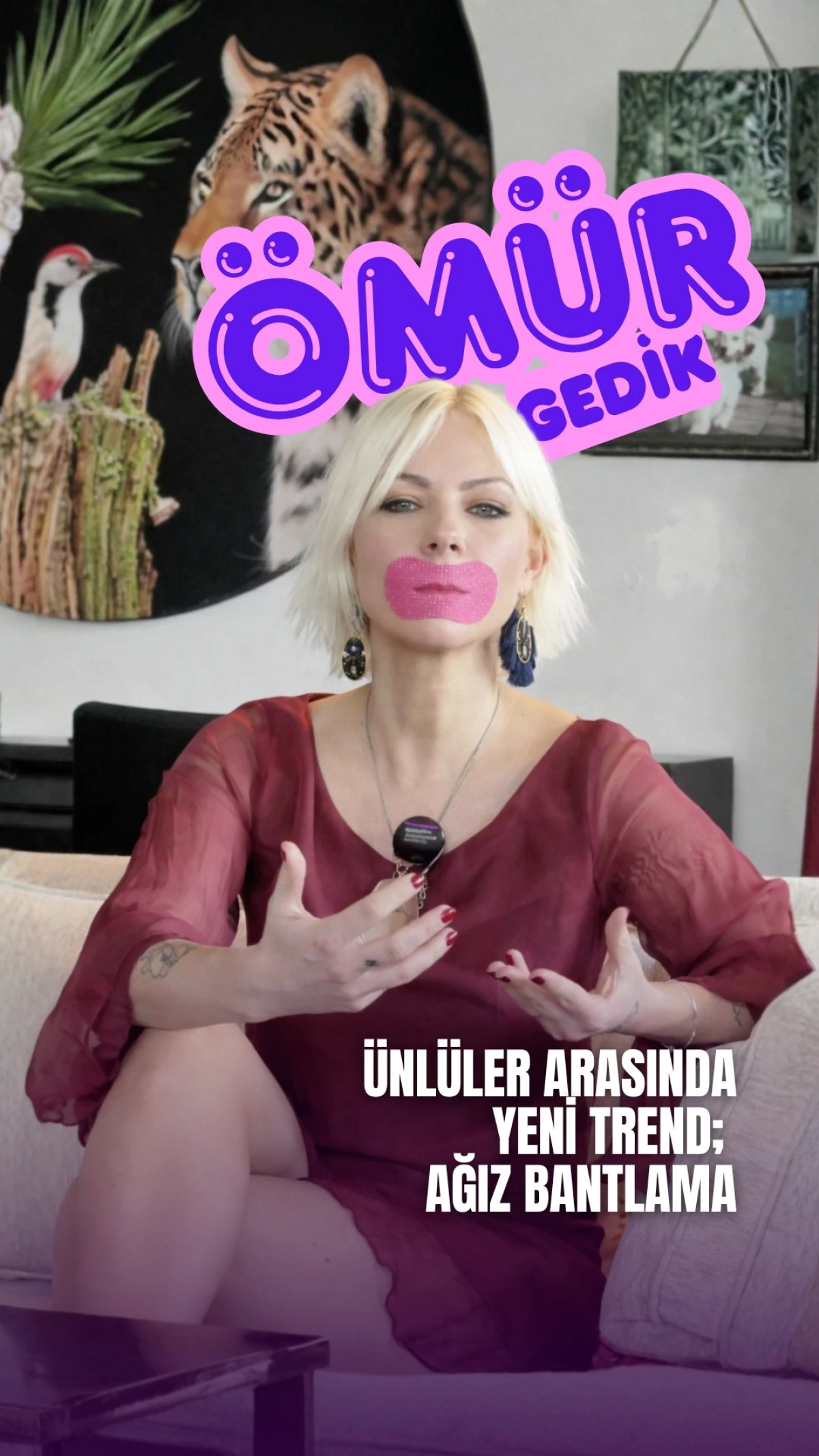 &Uuml;nl&uuml;lerin Ağız Bantlama Trendi İlk Kez T&uuml;rkiye&rsquo;de Konuşuluyor