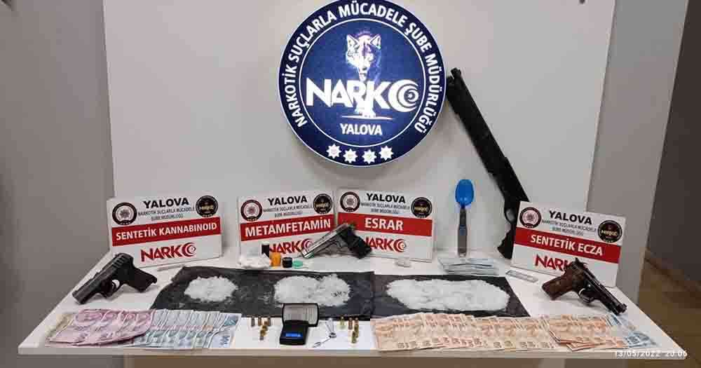 Yalova'da düzenlenen uyuşturucu operasyonlarında 4 kişi tutuklandı