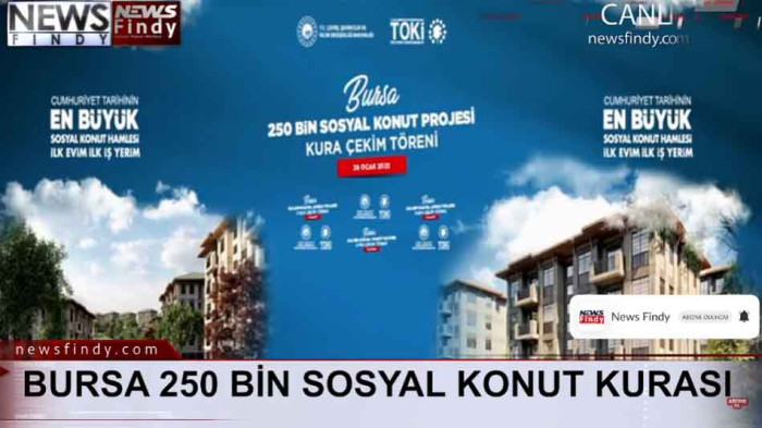 #Canlı - Bursa 250 BİN Sosyal Konut Kura Çekilişi