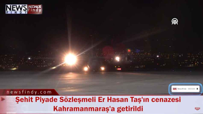 Şehit Piyade Sözleşmeli Er Hasan Taş'ın cenazesi Kahramanmaraş'a getirildi