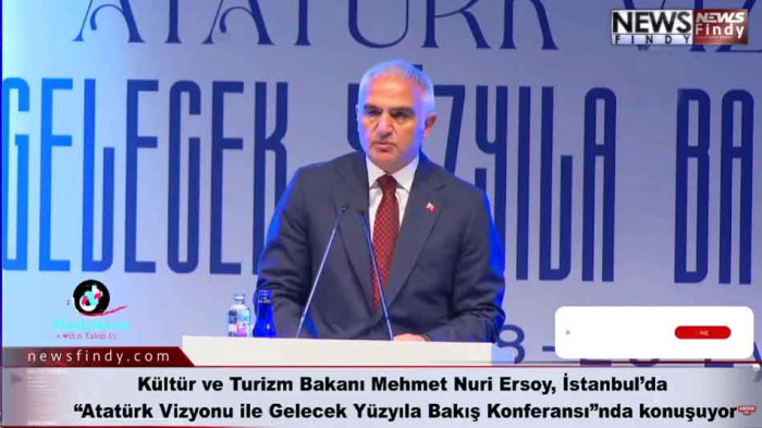 Bakan Mehmet Nuri Ersoy Atatürk Vizyonu ile Gelecek Yüzyıla Bakış Konferansı”nda konuşuyor