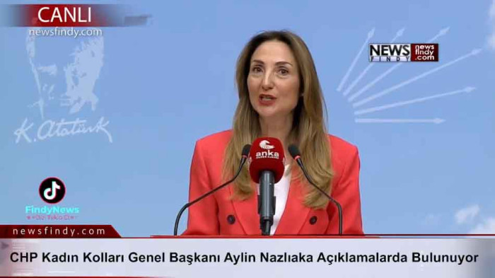 CHP Kadın Kolları Genel Başkanı Aylin Nazlıaka Açıklamalarda Bulunuyor