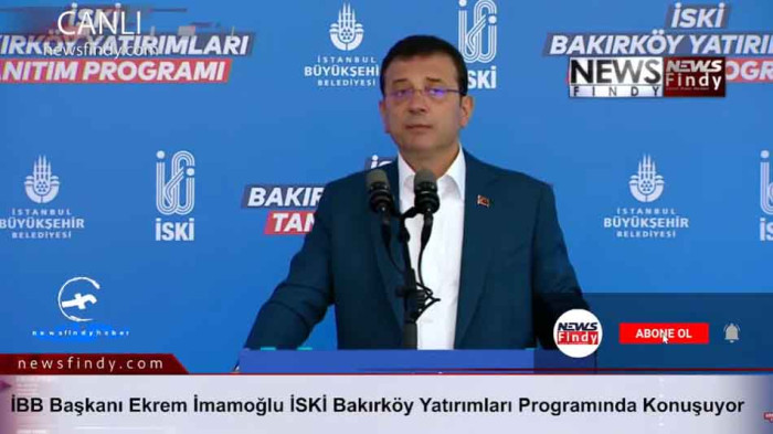 İstanbul Büyükşehir Belediye Başkanı Ekrem İmamoğlu, Bakırköy Atık Su ve Yağmur Suyu Dere Islahı Yatırımları Açılış Töreni'nde Konuştu