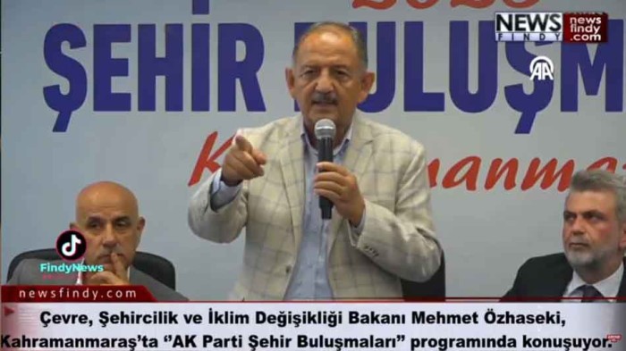 Bakan Mehmet Özhaseki, Kahramanmaraş’ta ‘’AK Parti Şehir Buluşmaları’’ programında konuşuyor