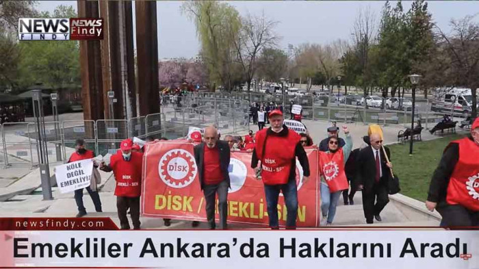 Emekliler Ankara’da Haklarını Aradı