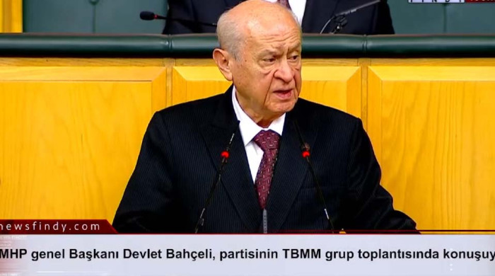 MHP genel Başkanı Devlet Bahçeli, partisinin TBMM grup toplantısında konuşuyor 16-04-2024