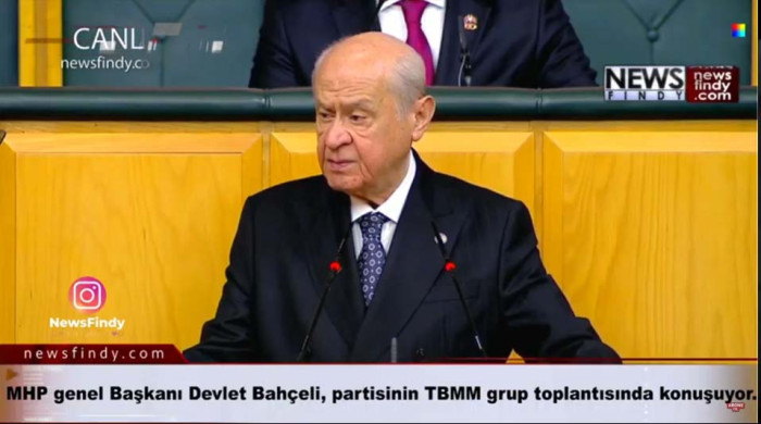 MHP genel Başkanı Devlet Bahçeli, partisinin TBMM grup toplantısında konuşuyor. 14-11-2023
